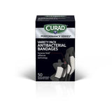 Curad Performance Series Antibacterial Bandages Assorted 360Ct