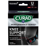 CURAD Performance Series Deluxe Patella Strap Left/Right Universal Black 4Ct