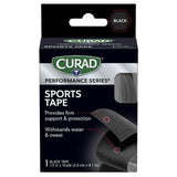 CURAD Performance Series Sports Tape 1.5in x 10yd Black 1Ct