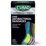 CURAD Performance Series Antibacterial Bandages 1in x 3.25in Assorted 480Ct