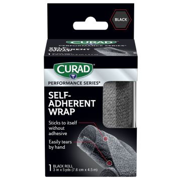 CURAD Performance Series Self-Adherent Wrap 3in x 5yd Black 1Ct