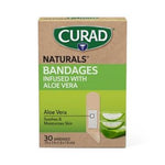 Curad Natural Bandages with Aloe and Vitamin E 0.75in x 3in 720Ct
