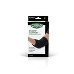 Curad Elbow Support with Microban Left/Right Universal Black 4Ct