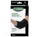 Curad Elbow Support with Microban Left/Right Universal Black 1Ct