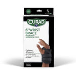 Curad Low-Profile Wrist Splint Left Universal 6in Black 1Ct