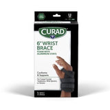 Curad Low-Profile Wrist Splint Left Universal 6in Black 1Ct