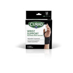 Curad Wrist Support with Microban Left/Right Universal Black 4Ct