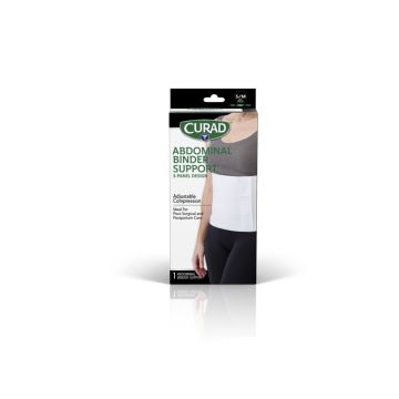 Curad 3-Panel Abdominal Binder Wraparound 9in S/M 1Ct