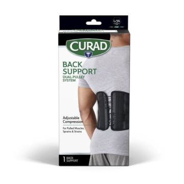 Curad Back Supports with Dual-Pulley System L/XL 1Ct