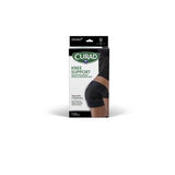 Curad Knee Support with Patella Pad and Microban Left/Right Universal Black 4Ct