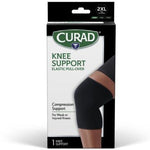 Curad Pull-Over Knee Support Left/Right 2XL Black 1Ct