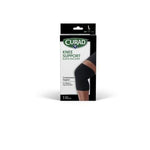 Curad Pull-Over Knee Support Left/Right L Black 4Ct