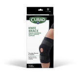 Curad Hinged Knee Support with U-Shaped Support Left/Right M Black 1Ct