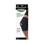Curad Knee Support with J-Shaped Support Right L Black 4Ct