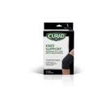 Curad Pull-Over Knee Support with Closed Patella Left/Right L Black 1Ct