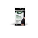 Curad Pull-Over Knee Support with Closed Patella Left/Right S Black 4Ct