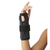 Curad Reversible Wrist Brace Left/Right Black 4Ct