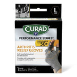 Curad Performance Series 50+ Arthritis Support Gloves L 4Pr