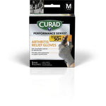 Curad Performance Series 50+ Arthritis Support Gloves M 4Pr