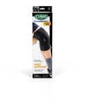 Curad Performance Series 50+ Knee Support with Spiral Stabilizers Left/Right Universal Black 4Ct