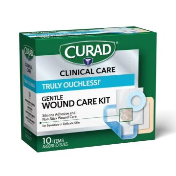 CURAD 10-Piece Truly Ouchless! Gentle Wound Care Kit 240Ct