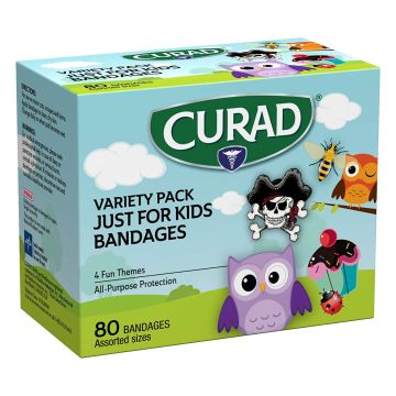 Curad Kids Waterproof Bandage Strips 80Ct