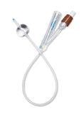 Pediatric 100% Silicone Foley Catheter; 8 Fr, 3 mL size, 5 mL Max Inflation — Case of 10