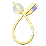 3-Way Silicone-Elastomer-Coated Latex Foley Catheter, 30 cc (mL); 22 Fr — Case of 12