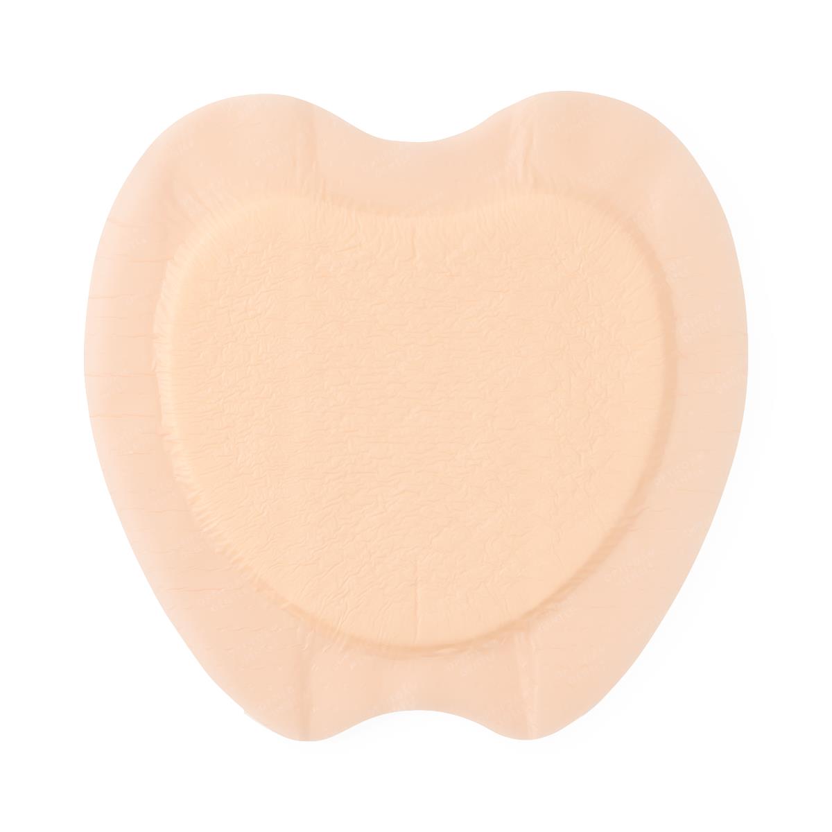 Optifoam Gentle Flex Silicone-Faced Foam Sacrum Dressing with Border; 9" x 9" (23 cm x 23 cm) — Box of 5