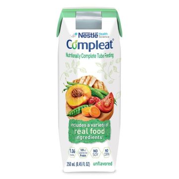 Nestle Compleat Tube Feeding Formula Unflavored 250mL Tetra Pak 1Ct