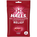 Halls Cough & Sore Throat Relief Lozenges Cherry 30Ct