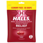 Halls Cough & Sore Throat Relief Lozenges Cherry 80Ct