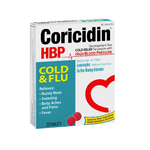 Coricidin HBP Cold and Flu Relief Tablets 20Ct