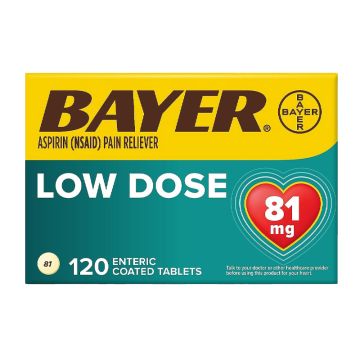 Bayer Pain & Fever Relief Tablets 81mg 120Ct