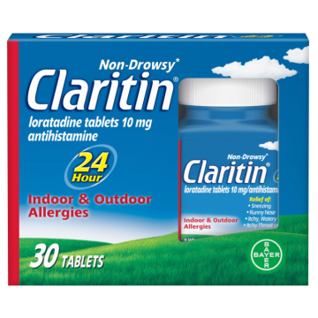 Claritin 24-Hour Allergy Relief Tablets 10mg 30Ct