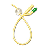 Two-Way Coude Tip Foley Catheter, Silicone Coated, 14 Fr, 10 cc