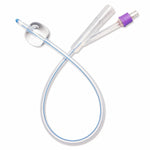 Two-Way 100% Silicone Foley Catheter, With 10 cc Balloon, 22 Fr