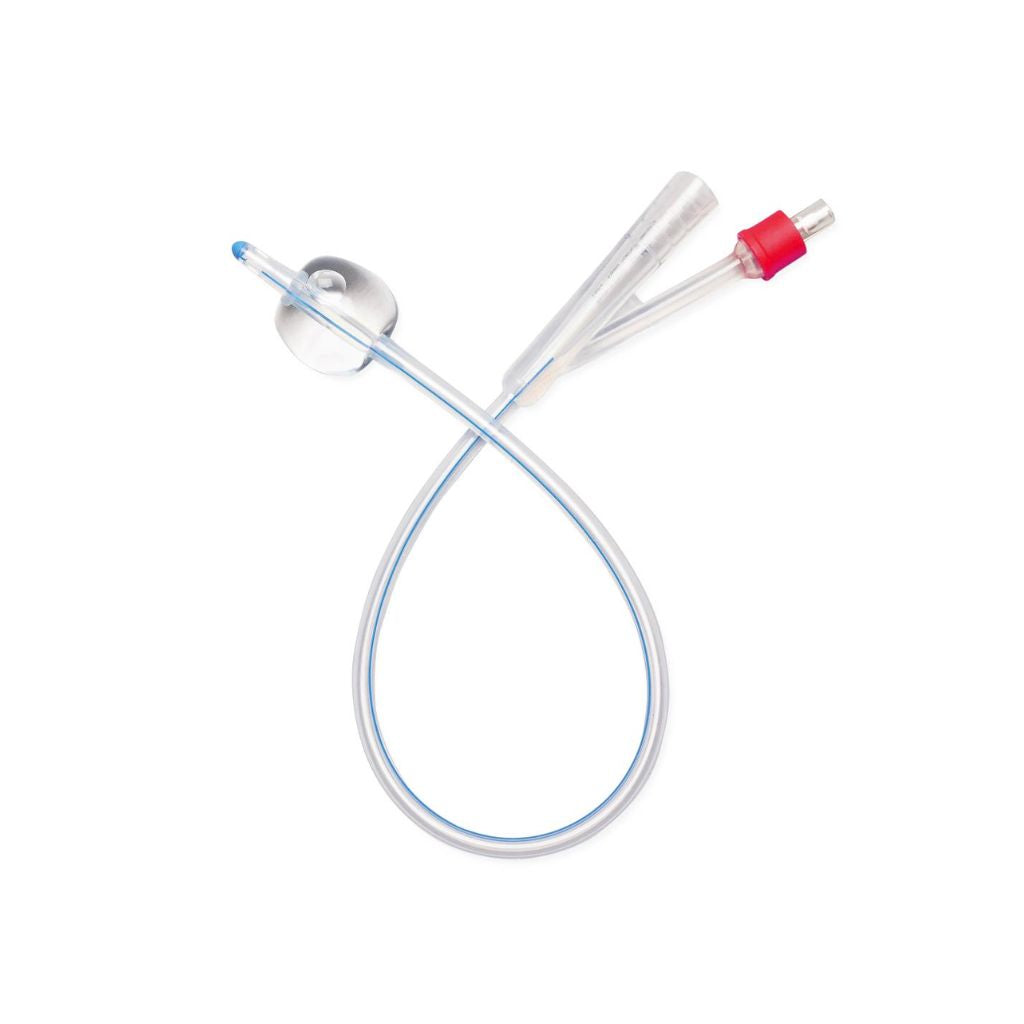 Two-Way 100% Silicone Foley Catheter, With 30 cc Balloon, 18 Fr