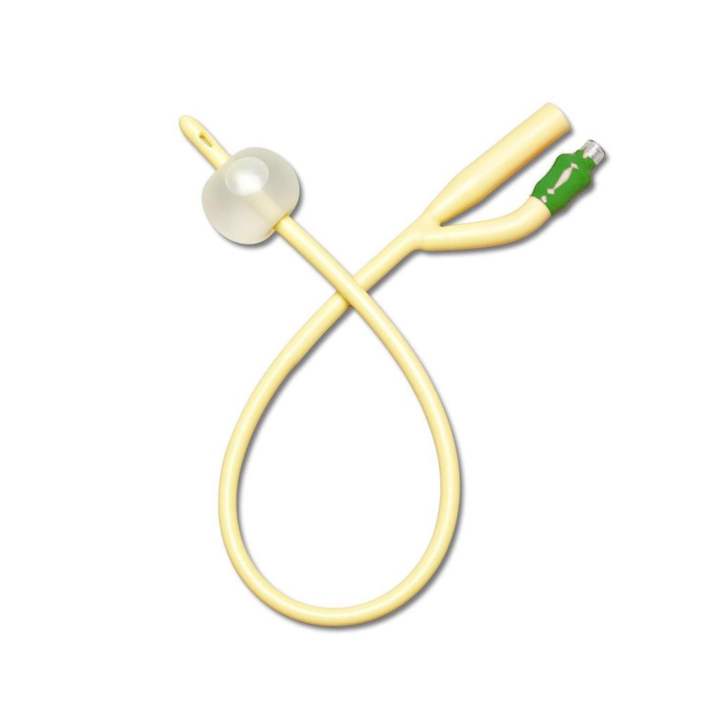 Two-Way Silicone Coated Foley Catheter, With 30 cc Balloon, 14 Fr
