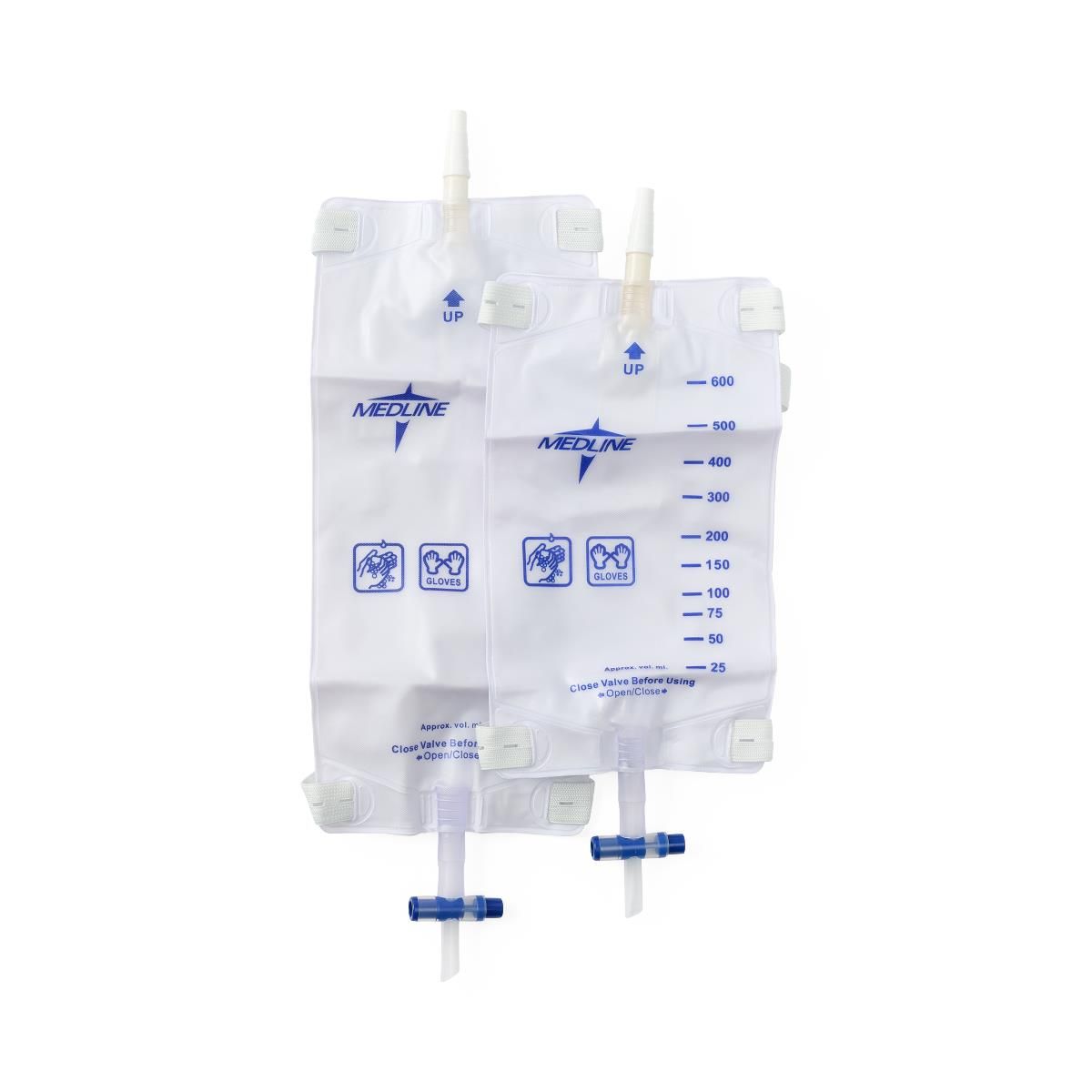 Leg Bag with Slide-Tap Drainage Port; 19 oz. (600 mL), Medium