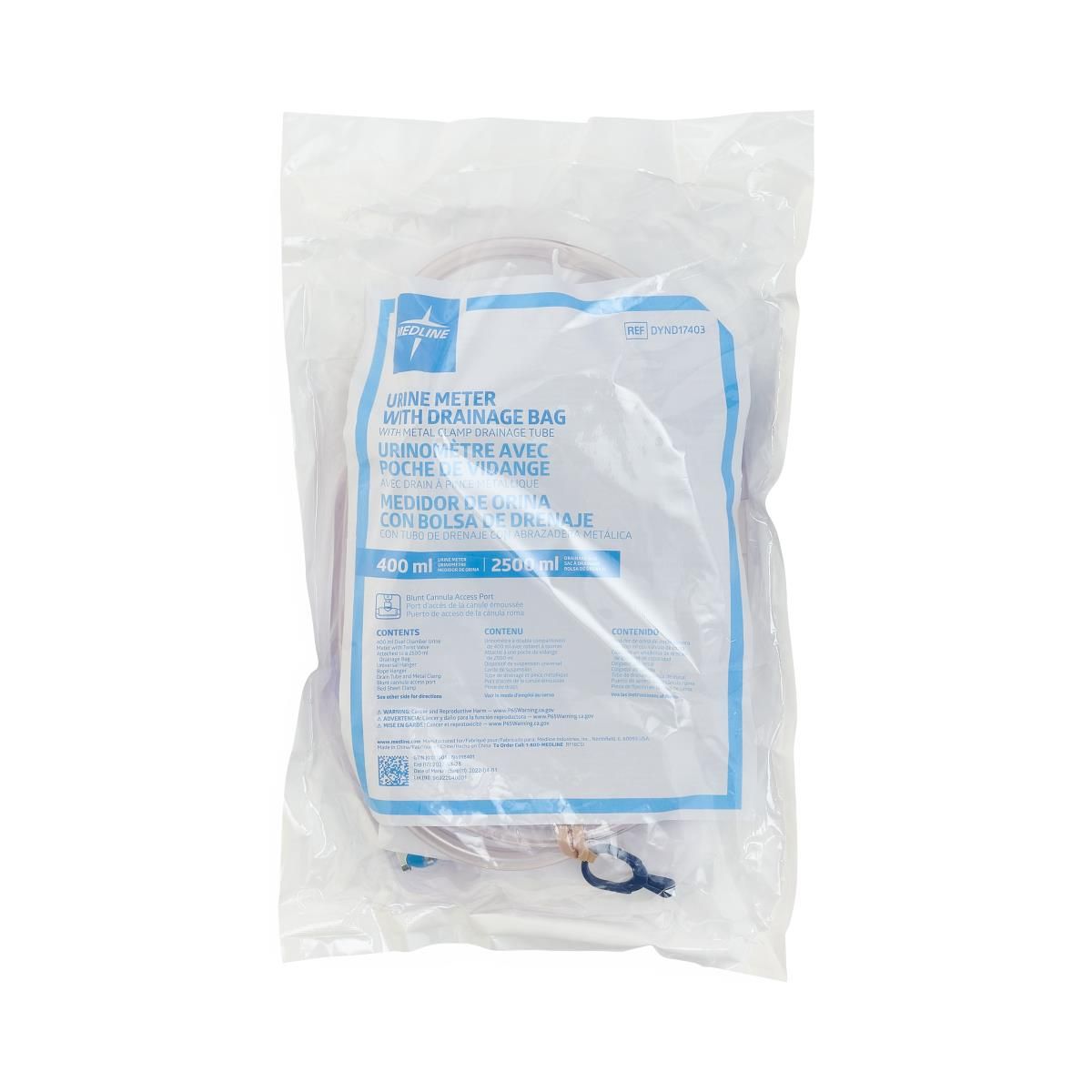 Urine Meter; Blunt Cannula, Metal clamp