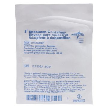 O.R. Specimen Container 4.5oz 100Ct