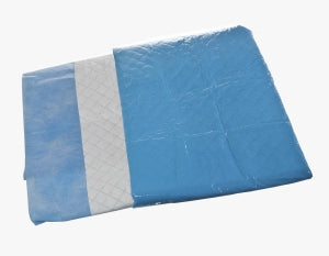 Medline Sahara Absorbent OR Table Cover Sheet, 40 × 90 in, Blue/White, Case of 20