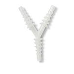 6-in-1 Y Tubing Connector White 1Ct