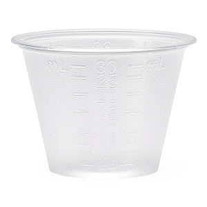 Medline Non-Sterile Graduated Plastic Medicine Cup, 30 mL, Case of 5,000