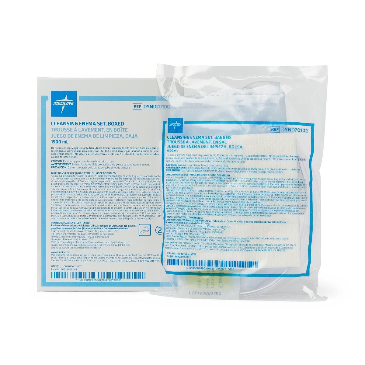 Enema Bag Set; 1500 mL