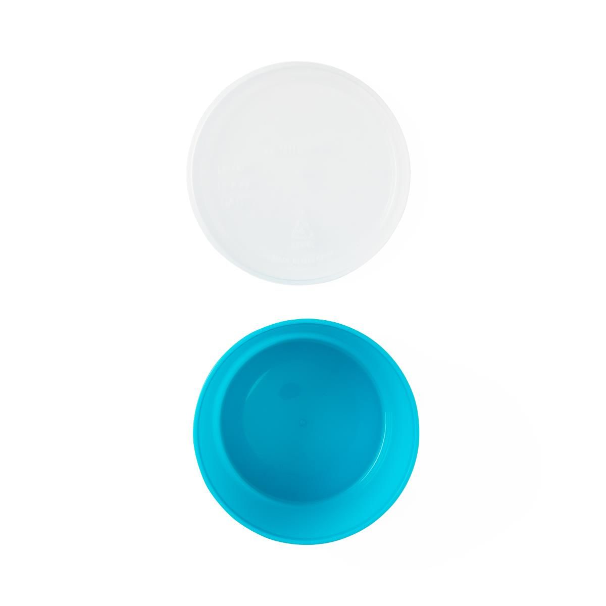 Denture Plastic Container; Blue