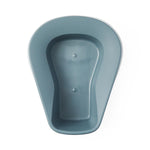 Single-Use High-Rolled-Front Plastic Pontoon Bedpan; Graphite