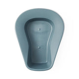 Single-Use High-Rolled-Front Plastic Pontoon Bedpan; Graphite