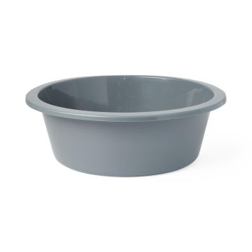 Round Plastic Washbasin Graphite 4.25in x 10.75in 5 qt. 1Ct
